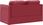 Vidaxl Sofa Podłogowa 2 W 1 Kolor Wina 112X174X55 Cm Sztuczna Skóra 353977 - zdjęcie 6