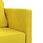 Vidaxl Sofa Podłogowa 2 W 1 Ciemnożółta 122X204X55 Cm Aksamit 353963 - zdjęcie 2