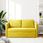 Vidaxl Sofa Podłogowa 2 W 1 Ciemnożółta 122X204X55 Cm Aksamit 353963 - zdjęcie 3
