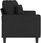Vidaxl Sofa 2 Osobowa Czarna 140 Cm Tapicerowana Tkaniną 359271 - zdjęcie 3