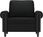 VidaXL Sofa Chair Black 23.6" Faux Leather 1204807 - zdjęcie 3