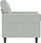 VidaXL Sofa Chair Light Gray 23.6" Velvet 1207248 - zdjęcie 3