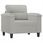 VidaXL Sofa Chair Light Gray 23.6" Microfiber Fabric 1207169 - zdjęcie 4