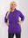 Bluza damska fioletowa plus size ze ściągaczami - zdjęcie 4
