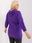 Bluza damska fioletowa plus size ze ściągaczami - zdjęcie 2