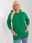 Bluza damska zielona plus size ze ściągaczami - zdjęcie 2