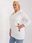 Bluza damska ecru plus size ze ściągaczami - zdjęcie 3