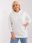 Bluza damska ecru plus size ze ściągaczami - zdjęcie 4