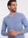 Koszulka męska Longsleeve bez nadruku V-neck jasnonieb V9 OM-LSBL-0108 L - zdjęcie 2