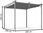 Garden Point Antracytowa Pergola Tarasowa La Palma 3X3m - zdjęcie 6