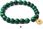 Brazi Druse Jewelry Bransoletka Malachit Naturalny Zawieszka Monetka (11144) - zdjęcie 1