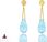 Brazi Druse Jewelry Komplet Topaz Sky Blue Krople (8518) - zdjęcie 3