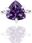 Brazi Druse Jewelry Pierścionek Ametyst 4 Ct. Trylion (9234) - zdjęcie 2