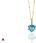 Brazi Druse Jewelry Naszyjnik Topaz Sky Blue 4 Ct. Trylion Złoto 585 (11385) - zdjęcie 2
