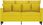 Vidaxl Sofa 2 Osobowa Żółta 120 Cm Tapicerowana Aksamitem 359299 - zdjęcie 3