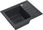 Zlewozmywak z baterią Quadron Pop Granitlove Ben 116 Black Dotted + Bateria Maggie HCB5544CZK+PC3323503BLOPK - zdjęcie 5