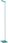 Lucide - Lampa Stojąca Lavale Led 3W 2700K Dim Turkusowy 44701/03/37 (447010337) - zdjęcie 3