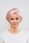 Glov satynowy turban do włosów na noc bonnet pink 1 szt. - zdjęcie 2