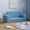 Vidaxl 2-Os. Sofa Dla Dzieci Rozkładana Niebieska Miękki Plusz - zdjęcie 1