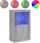 Vidaxl Szafka Boczna Z Led Szary Dąb Sonoma Materiał Drewnopochodny 836628 - zdjęcie 4