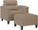Vidaxl Fotel Z Podnóżkiem Kolor Cappuccino 60 Cm Sztuczną Skórą 3201241 - zdjęcie 3