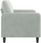 Vidaxl Sofa 2-Osobowa Jasnoszara 140 Cm Tapicerowana Aksamitem 359442 - zdjęcie 4