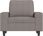 Vidaxl Fotel Z Podnóżkiem Taupe 60 Cm Obity Tkaniną 3201150 - zdjęcie 2