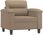 Vidaxl Fotel Kolor Cappuccino 60 Cm Obity Sztuczną Skórą 359577 - zdjęcie 3