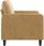 Vidaxl Sofa 2-Osobowa Brązowy 120 Cm Tapicerowana Aksamitem 359439 - zdjęcie 3