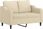 Vidaxl 2-Osobowa Sofa Z Poduszkami Kremowa 120 Cm Tkanina 3200839 - zdjęcie 4