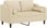 Vidaxl 2-Osobowa Sofa Z Poduszkami Kremowa 120 Cm Tkanina 3200839 - zdjęcie 2
