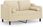 Vidaxl 2-Osobowa Sofa Z Poduszkami Kremowa 120 Cm Tkanina 3200839 - zdjęcie 3
