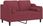 Vidaxl 2-Osobowa Sofa Z Poduszkami Winna Czerwień 120 Cm Tkanina 3200843 - zdjęcie 3