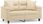 Vidaxl 2-Osobowa Sofa Z Poduszkami Kremowa 120 Cm Mikrofibra 3200969 - zdjęcie 3