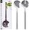Excellent Houseware Łyżki Do Sałatek Stalowe Srebrne 2 El. O-139394 - zdjęcie 6