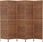 vidaXL Parawan pokojowy 5-panelowy brązowy 205x180cm hiacynt wodny (355198) - zdjęcie 4