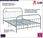 Elior Szare metalowe łóżko w stylu loftowym 160 x 200 cm - Asal (E37694VIDAXL_284508VIDAXL_284508) - zdjęcie 4