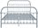 Elior Szare metalowe łóżko w stylu loftowym 160 x 200 cm - Asal (E37694VIDAXL_284508VIDAXL_284508) - zdjęcie 2