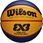 Wilson Zestaw do koszykówki Piłka Official 3x3 FIBA Game Basketball Streetball + Pompka Air Jordan - zdjęcie 2