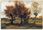 Feeby Obraz Na Płótnie Pejzaż Jesienny Z Czterema Drzewami V. Van Gogh Reprodukcja 60X40 - zdjęcie 2