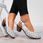 Sandały skórzane damskie pełne białe Rieker 40981-80 - zdjęcie 4