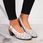 Sandały skórzane damskie pełne białe Rieker 40981-80 - zdjęcie 2
