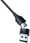 3mk Hyper Cable 3w1 USB-A/C do USB-C/microUSB/Lightning 1.5m czarny - zdjęcie 4