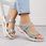 Komfortowe sandały damskie sportowe na rzepy szare Rieker 68866-40 - zdjęcie 3