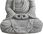 Figurka Budda Rzeźba Do Ogrodu 51cm Z Gliny Kaolinowej - zdjęcie 3