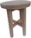 Taboret drewniany (dębowy) - stołek 46cm lakierowany DĄB - zdjęcie 6