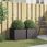 VidaXL Donice 2szt. Czarne 42X40X39cm Stal Walcowana Na Zimno 841548 - zdjęcie 3