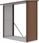 Drewutnia ogrodowa DENVER 182x89cm Walnut - Hardmaister - zdjęcie 2