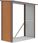 Drewutnia ogrodowa DENVER 182x89cm Oak Brown - Hardmaister - zdjęcie 4