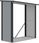 Drewutnia ogrodowa DENVER 182x89cm Light Grey - Hardmaister - zdjęcie 5